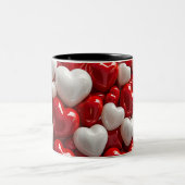Becher 2 Farben Personalized Valentine Coffee Mug Zweifarbige Tasse (Mittel)