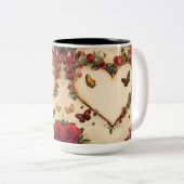 Becher 2 Farben Personalized Valentine Coffee Mug Zweifarbige Tasse (VorderseiteRechts)