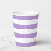 Becher aus lila und weißem Streifen (Rechts)