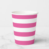 Becher aus rosa und weißem Streifen (Rückseite)