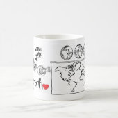 Becher Beruf Geografie 325ml Kaffeetasse (Mittel)