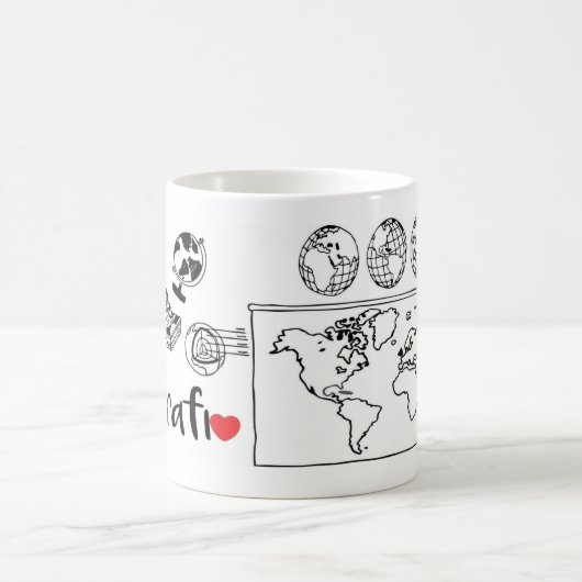Becher Beruf Geografie 325ml Kaffeetasse (Mittel)