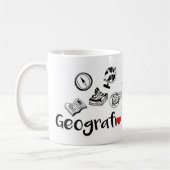 Becher Beruf Geografie 325ml Kaffeetasse (Links)