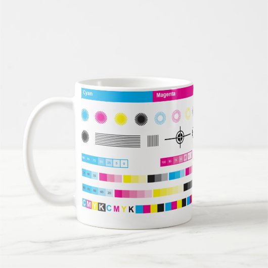 Becher CMYK Color Guides Kaffeetasse (Links)