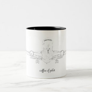 Becher Coffe of Pilot - Meer 2010 Zweifarbige Tasse