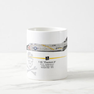 Becher der Jagd F-4B Phantom VF-184 „Jolly Rogre Kaffeetasse