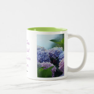 Becher des Hydrangea-BQT personifizieren Zweifarbige Tasse