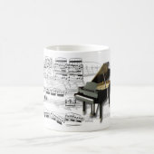 Becher des Kaffees Klavier und Partitur Music mugs Kaffeetasse (Mittel)