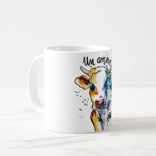Becher „die Kuhliebe " Kaffeetasse (Vorderseite Links)
