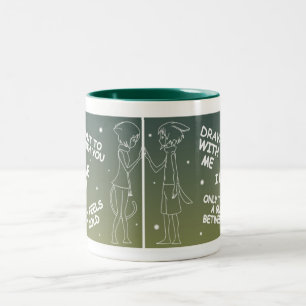 Becher Draw With Ich Zweifarbige Tasse