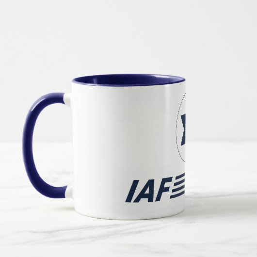 Becher Emblem IAF Israel,- zwingt ISRAELISCHES AIR Tasse (Links)