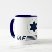 Becher Emblem IAF Israel,- zwingt ISRAELISCHES AIR Tasse (Vorderseite Links)