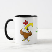 Becher-flippiges Huhn Tasse (Links)
