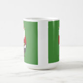 Becher-grüner Cowboy Sankt! Kaffeetasse (Mittel)