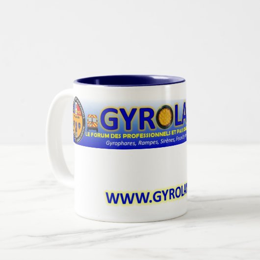 BECHER GYROLAND BANNER ZWEIFARBIGE TASSE (Vorderseite Links)