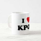 becher i love kpop kaffeetasse (Vorderseite Links)