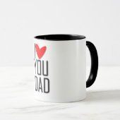 Becher -, I you love dad Tasse (VorderseiteRechts)