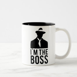 Becher I'm the Boss Zweifarbige Tasse