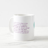 Becher Inspirational, christlich, bunt Kaffeetasse (Vorderseite Links)