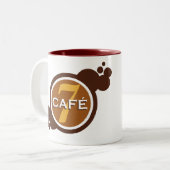 Becher Kaffee 7 Zweifarbige Tasse (Vorderseite Links)