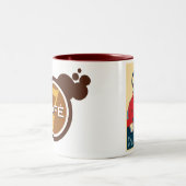 Becher Kaffee 7 Zweifarbige Tasse (Mittel)