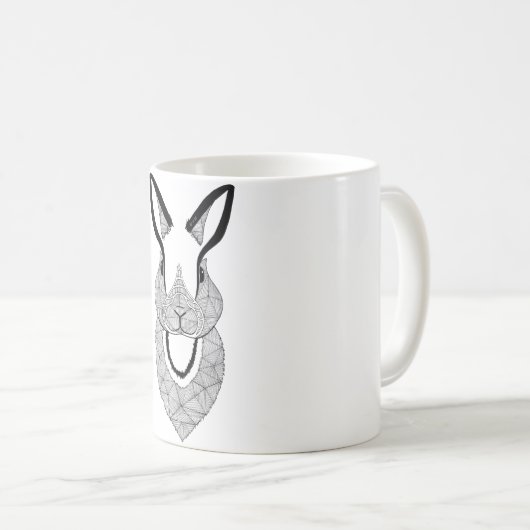 Becher Kaninchen rabbitBecher Kaffeetasse (VorderseiteRechts)