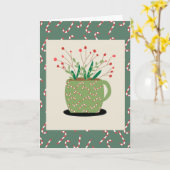 Becher Karte (Gelbe Blume)