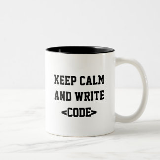Becher Keep Calm Zweifarbige Tasse