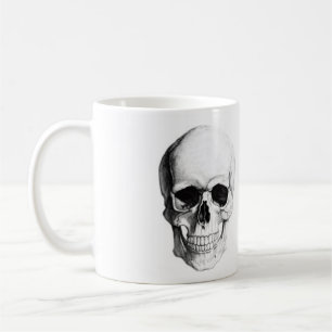 Becher klassischer Totenkopf c Name personalizad Kaffeetasse