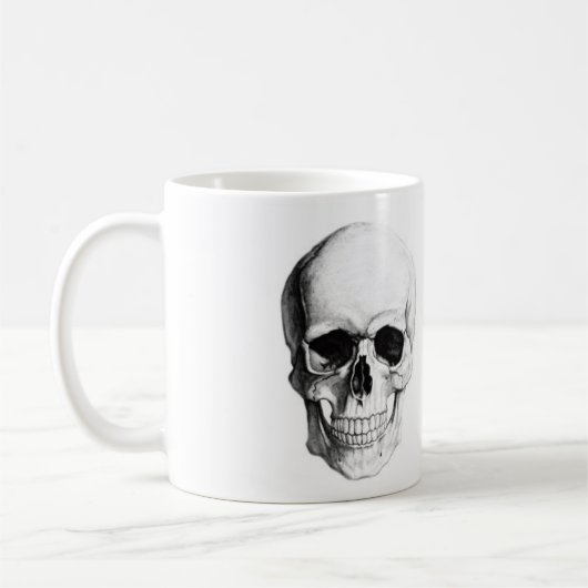 Becher klassischer Totenkopf c Name personalizad Kaffeetasse (Links)