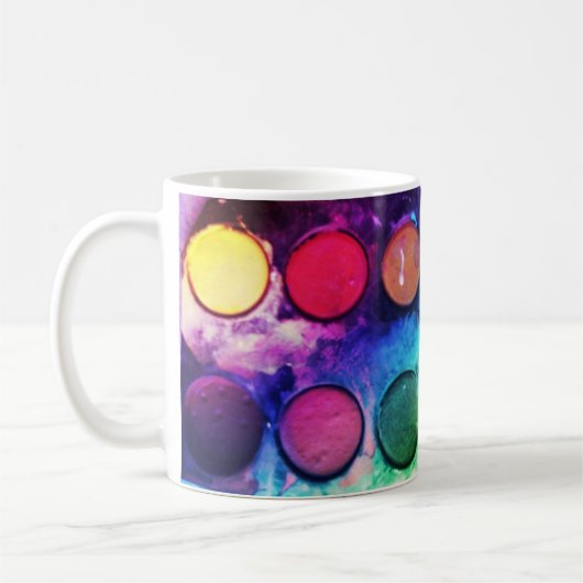 BECHER-KUNST PALETTE-ART RETTET DIE LEBEN KAFFEETASSE (Links)