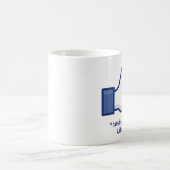 Becher „Likes This“ Facebook ,(Personalizável) Kaffeetasse (Mittel)