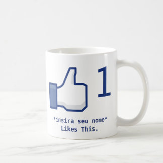 Becher „Likes This“ Facebook ,(Personalizável) Kaffeetasse