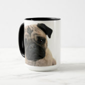 Becher Love Pugs Tasse (Vorderseite Links)