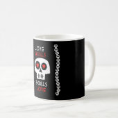 Becher Love Skulls Kaffeetasse (VorderseiteRechts)