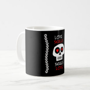 Becher Love Skulls Kaffeetasse