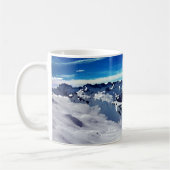 Becher Malerei Berggipfel schneit Kaffeetasse (Links)