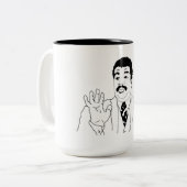 Becher Memes Zweifarbige Tasse (Vorderseite Links)