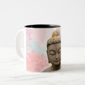 Becher mit Bild des Buddha zweifarbig Zweifarbige Tasse (Vorderseite Links)