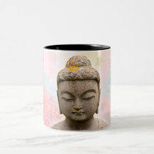 Becher mit Bild des Buddha zweifarbig