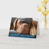 Becher mit Bordeaux-Foto-Birthday-Card Karte (Gelbe Blume)