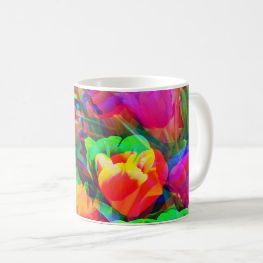 Becher mit Flower Power - Blumenpracht 5 Kaffeetasse (VorderseiteRechts)