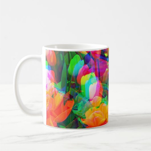 Becher mit Flower Power - Blumenpracht 5 Kaffeetasse (Links)
