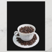 Becher mit Kaffeebohnen Flyer (Vorne)
