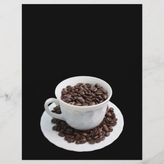 Becher mit Kaffeebohnen Flyer (Vorne)