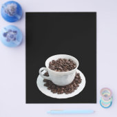 Becher mit Kaffeebohnen Flyer (Einzeln)