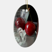 Becher mit Kirschen Keramik Ornament (Rechts)