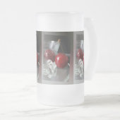 Becher mit Kirschen Mattglas Bierglas (VorderseiteRechts)