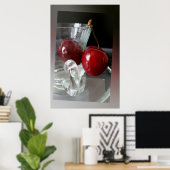 Becher mit Kirschen Poster (Heimbüro)