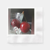 Becher mit Kirschen Serviette (Vorderseite)